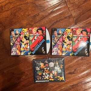 3- unused Disney Autograph Book Set
